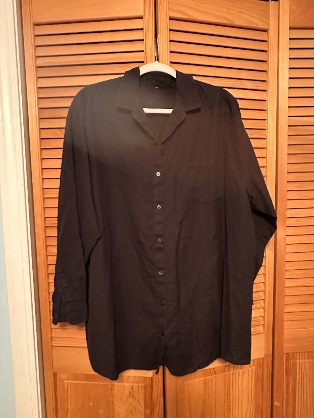 NWOT VICTORIAS SECRET SHIRT TUNIC BLACK SZ XL